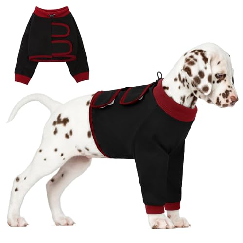 AOFITEE Hundebody Nach Op Hündin, Hundebody Nach Kastration Rüde Wundschutzanzüge für Hunde mit Beinen, Verstellbare Op Body Hund Kastration Hündin Anti-Wundlecken Ellenbogenbandage Hund Vorderbein von AOFITEE