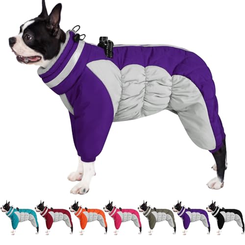 AOFITEE Hundejacke – Winddichter Hundemantel mit integriertem Geschirr, reflektierender Fleece-Mantel für kleine bis große Hunde AOFITEE Hundejacke – Winddichter Hundemantel mit integriertem Geschirr, reflektierender Fleece-Mantel für kleine bis große Hunde von AOFITEE