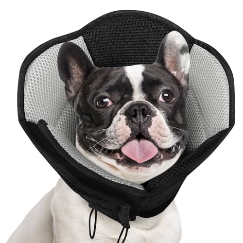 AOFITEE Hundekegel - Verstellbarer, mittelgroßer Kegel für Hunde nach Operationen, atmungsaktives, weiches Kegel-Hundehalsband gegen Lecken von Wunden, Haustier-Elisabethanisches Halsband für AOFITEE Hundekegel - Verstellbarer, mittelgroßer Kegel für Hunde nach Operationen, atmungsaktives, weiches Kegel-Hundehalsband gegen Lecken von Wunden, Haustier-Elisabethanisches Halsband für von AOFITEE