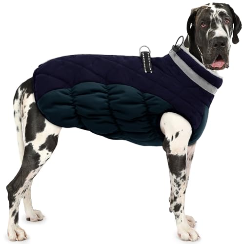 AOFITEE Hundemantel für extra große Hunde, Warme Rollkragen-Hundewinterjacke mit Eingebautem Geschirr, Wasserdichter Hundekissenmantel für Große Hunde, Hundemantel Warmer Schneeanzug AOFITEE Hundemantel für extra große Hunde, Warme Rollkragen-Hundewinterjacke mit Eingebautem Geschirr, Wasserdichter Hundekissenmantel für Große Hunde, Hundemantel Warmer Schneeanzug von AOFITEE