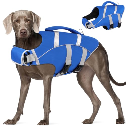 AOFITEE Schwimmweste Hund, Ripstop Hunde Schwimmweste Zum Schwimmen von AOFITEE