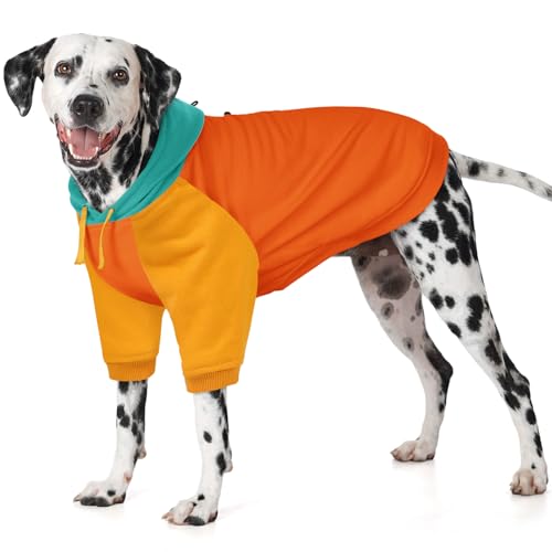 AOFITEE XL Hoodie für große Hunde, Basic Hunde-Kapuzenpullover mit Mütze für Frühling, Herbst, Winter, warmer Kapuzenpullover für große Hunde, mit Ärmeln, extra großes Sweatshirt für Beagle von AOFITEE