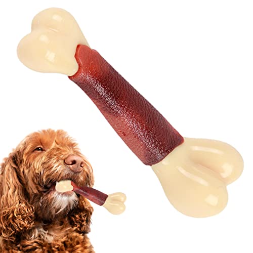 AOKLEY Kauspielzeug für Hunde aus Knochen,Hunde-Kaustab zur Zahnreinigung, Welpenknochenimitat - Niedliches Kauspielzeug für Hunde mit Rindfleischgeschmack für das Hundetraining und den Innen von AOKLEY