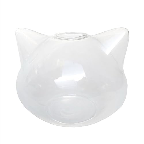 Aquarium Aquarium Kleine Katze Kopf Form Kleine Aquarium Tank Klar Glas Verdickt Desktop Aquarium Kleine Einfache Ökologische Tank Desktop-Aquarium (Size : M) von AOKLEY