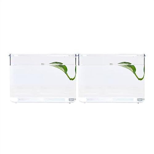 Aquarium Aquarium for Fische, Büro, Desktop, kleines Aquarium, Acryl-Box, Kombination aus einzelnen montierten kleinen Aquarien, klar, transparent Desktop-Aquarium (Color : B) von AOKLEY