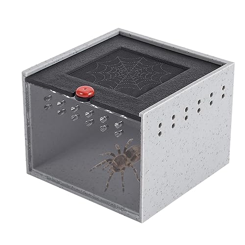 Reptilien-Futterbox,Lebensraum für Schildkröten - Einsiedlerkrebsbecken, Eidechsenkäfig, Reptilienterrarium, Reptiliengehege, Reptilienfütterungsbox aus Acryl Aokley von AOKLEY