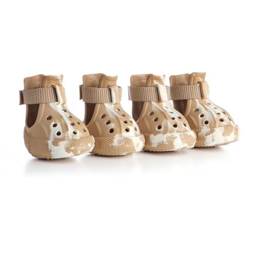 AOKOWN Hundeschuhe für heißen Sommer Gehweg, Hundeschuhe für große Hunde, wasserdichte Hundestiefel & Pfotenschutz, rutschfeste Hunderegenstiefel, leicht zu reinigende Sandalen für Strand, Braun AOKOWN Hundeschuhe für heißen Sommer Gehweg, Hundeschuhe für große Hunde, wasserdichte Hundestiefel & Pfotenschutz, rutschfeste Hunderegenstiefel, leicht zu reinigende Sandalen für Strand, Braun von AOKOWN