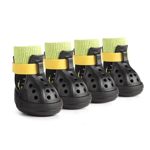 AOKOWN Hundeschuhe für heißen Sommer Gehweg, Hundeschuhe für mittelgroße Hunde, wasserdichte Hundestiefel & Pfotenschutz, rutschfeste Hunderegenstiefel, leicht zu reinigende Sandalen für Strand AOKOWN Hundeschuhe für heißen Sommer Gehweg, Hundeschuhe für mittelgroße Hunde, wasserdichte Hundestiefel & Pfotenschutz, rutschfeste Hunderegenstiefel, leicht zu reinigende Sandalen für Strand von AOKOWN