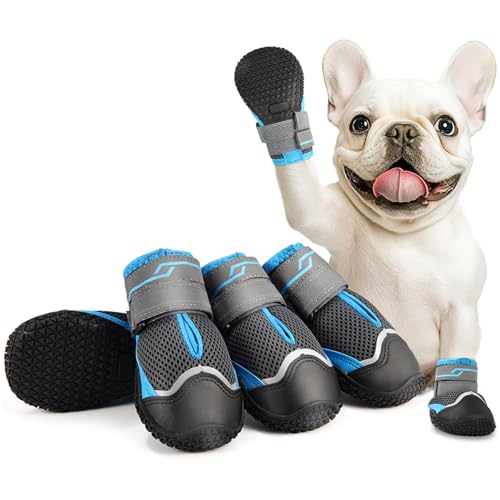 Aokown Hundeschuhe, Hundeschuhe für kleine Hunde, atmungsaktiv, mittelgroße Hundestiefel, Pfotenschutz für den Sommer, heißen Bürgersteig, Winter, verschneite Tage, Spaziergänge im Freien, Hartböden, Aokown Hundeschuhe, Hundeschuhe für kleine Hunde, atmungsaktiv, mittelgroße Hundestiefel, Pfotenschutz für den Sommer, heißen Bürgersteig, Winter, verschneite Tage, Spaziergänge im Freien, Hartböden, von AOKOWN