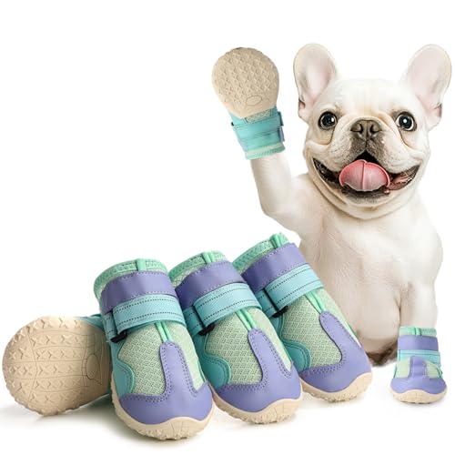 Aokown Hundeschuhe für große Hunde, rutschfeste Hundestiefel für den Winter, Schnee, heißen Bürgersteig, Hundeschuhe und Pfotenschutz, Größe 6 Aokown Hundeschuhe für große Hunde, rutschfeste Hundestiefel für den Winter, Schnee, heißen Bürgersteig, Hundeschuhe und Pfotenschutz, Größe 6 von AOKOWN