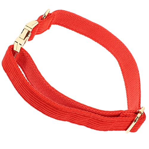 Hundehalsband Haustierhalsband personalisiert Sportdekor Weihnachtskette weihnachtsdeko für Haustiere Hundehalskette aus Stoff Zubehör dekorativer Kragen Tuch rot von AOKWAWALIY