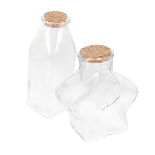AOKWAWALIY Mini-Wunschflaschen-, 2 Stück, DIY-Wunschflaschen, Zubehör, Glas, Holz, Terrarium, Wunschkorkflasche AOKWAWALIY Mini-Wunschflaschen-, 2 Stück, DIY-Wunschflaschen, Zubehör, Glas, Holz, Terrarium, Wunschkorkflasche von AOKWAWALIY