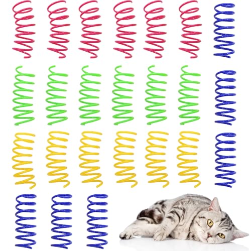 Cat Spring Spielzeug, Katzenspielzeug Spirale Bunte, Katzenspielzeug-Set, 24 Stück Katze Spielzeug, Spielzeug Spiralfedern, Spirale Katzen Spielzeug, Spring Spirale für Katze, Haustiere Spielzeug Cat Spring Spielzeug, Katzenspielzeug Spirale Bunte, Katzenspielzeug-Set, 24 Stück Katze Spielzeug, Spielzeug Spiralfedern, Spirale Katzen Spielzeug, Spring Spirale für Katze, Haustiere Spielzeug von AOMiGT