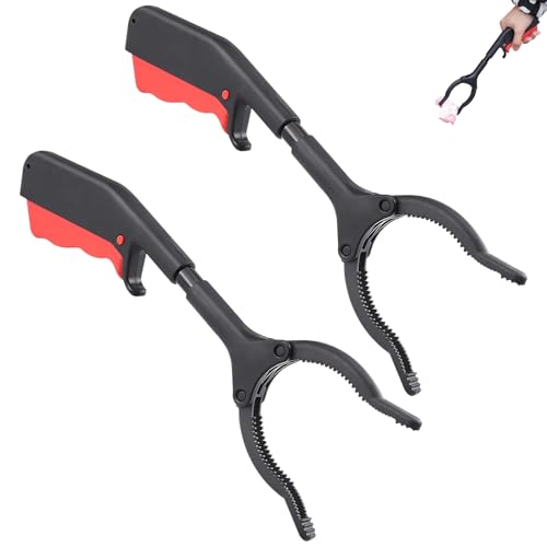 2er-Pack MüLlgreifer,MüLlzange Kinder,Tragbar MüLlzange,Greifer FüR Senioren,Erwachsene Greifer,MüLlsammelclip,Kurzer Recycelbarer MüLlclip,Geeignet FüR GäRten Und InnenhöFe,MüLlzange Greifzange von AONAYO