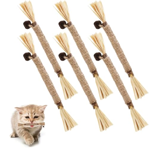 6 Stück Matatabi Stick Katze,Matabi Sticks Katze,Katzen Zahnpflege,Katze Zahnpflege,Katzen Kaustangen,Katzenminze Sticks,Katzen Kauhölzer Sticks Für Stress Abbauen,Zähne Reinigen Und Gegen Mundgeruch 6 Stück Matatabi Stick Katze,Matabi Sticks Katze,Katzen Zahnpflege,Katze Zahnpflege,Katzen Kaustangen,Katzenminze Sticks,Katzen Kauhölzer Sticks Für Stress Abbauen,Zähne Reinigen Und Gegen Mundgeruch von AONAYO
