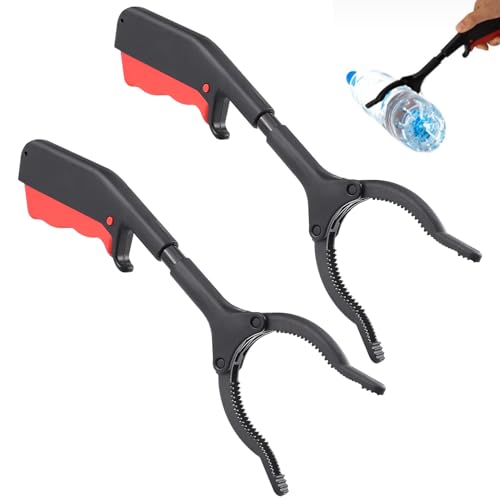 AONAYO 2 Stück Müllzange,Greifzange,Müllzange Kinder,Müllgreifer,30cm Greifer Für Senioren,Greifzange Müll, Greifer Für Senioren,Kurz Müllgreifer,Multifunktionale Müllzange,Für Recycling, Garten, Hof von AONAYO