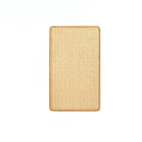 AONETIGER Kratzmatte Katze,widerstandsfähig Katzen Kratzbrett natürliche Fußmatte Sisal Kratzteppich um Katzenkratzern vorzubeugen und Teppiche und Wände zu schützen (50 * 90) von AONETIGER