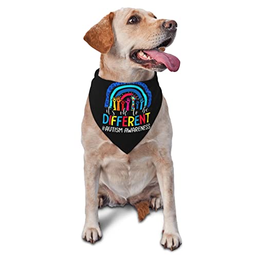 Autismus-Bewusstseins-Hundehalstuch, Haustier-Schal, dreieckiges Lätzchen, für Jungen und Mädchen, verstellbares Kopftuch, Zubehör für kleine, mittelgroße und große Welpen Autismus-Bewusstseins-Hundehalstuch, Haustier-Schal, dreieckiges Lätzchen, für Jungen und Mädchen, verstellbares Kopftuch, Zubehör für kleine, mittelgroße und große Welpen von AOOEDM
