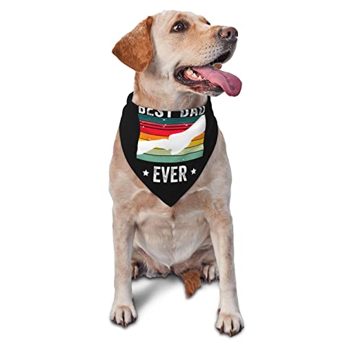 Best Dad Ever Vatertag Frühlings-Hundehalstuch für Jungen, großes Welpen-Kopftuch, verstellbare, weiche Dreiecks-Lätzchen, Zubehör für kleine, mittelgroße und große Hunde und Katzen, weiß Best Dad Ever Vatertag Frühlings-Hundehalstuch für Jungen, großes Welpen-Kopftuch, verstellbare, weiche Dreiecks-Lätzchen, Zubehör für kleine, mittelgroße und große Hunde und Katzen, weiß von AOOEDM