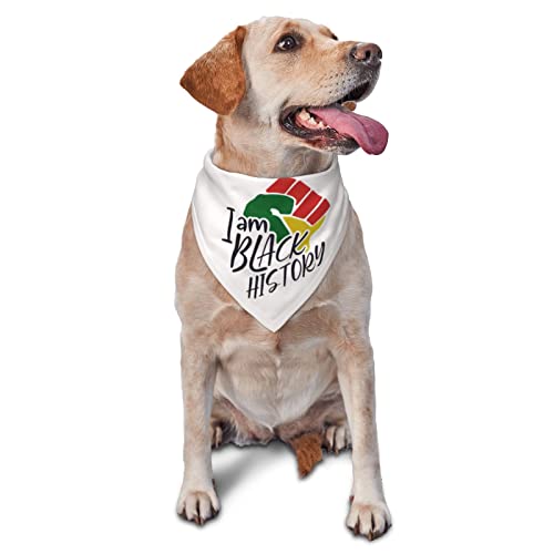 Black History Month Hunde-Bandanas, Haustier-Schal, dreieckiges Lätzchen, für Jungen und Mädchen, verstellbares Kopftuch, Zubehör für kleine, mittelgroße und große Welpen Black History Month Hunde-Bandanas, Haustier-Schal, dreieckiges Lätzchen, für Jungen und Mädchen, verstellbares Kopftuch, Zubehör für kleine, mittelgroße und große Welpen von AOOEDM