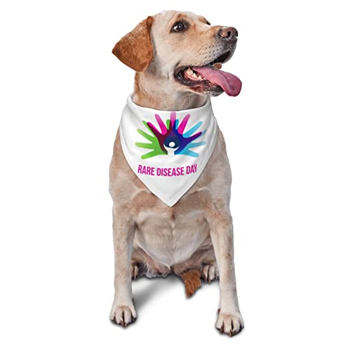 Frühlings-Hundehalstuch zum Thema „Rare Disease Awareness Day für Jungen und große Welpen, verstellbare, weiche Dreiecks-Lätzchen, Zubehör für kleine, mittelgroße und große Hunde und Katzen, weiß Frühlings-Hundehalstuch zum Thema „Rare Disease Awareness Day für Jungen und große Welpen, verstellbare, weiche Dreiecks-Lätzchen, Zubehör für kleine, mittelgroße und große Hunde und Katzen, weiß von AOOEDM