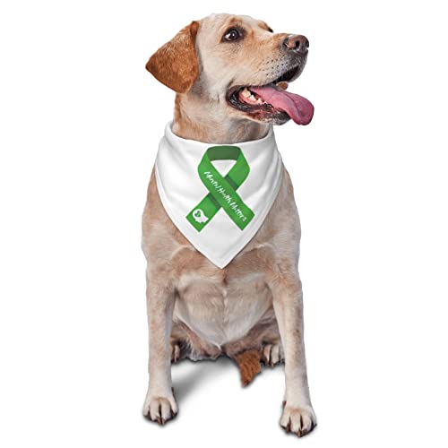 Gesundheitsbewusstseinsmonat Frühling Hundehalstücher für Jungen, großes Welpen-Kopftuch, verstellbare, weiche Dreiecks-Lätzchen, Zubehör für kleine, mittelgroße und große Hunde, Katzen, Weiß Gesundheitsbewusstseinsmonat Frühling Hundehalstücher für Jungen, großes Welpen-Kopftuch, verstellbare, weiche Dreiecks-Lätzchen, Zubehör für kleine, mittelgroße und große Hunde, Katzen, Weiß von AOOEDM