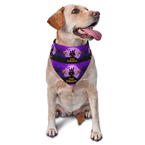 Happy Halloween Sommer-Hundehalstuch für Jungen, große Welpen, Kopftuch, verstellbar, weich, dreieckig, Lätzchen, Zubehör für kleine, mittelgroße und große Hunde und Katzen Happy Halloween Sommer-Hundehalstuch für Jungen, große Welpen, Kopftuch, verstellbar, weich, dreieckig, Lätzchen, Zubehör für kleine, mittelgroße und große Hunde und Katzen von AOOEDM