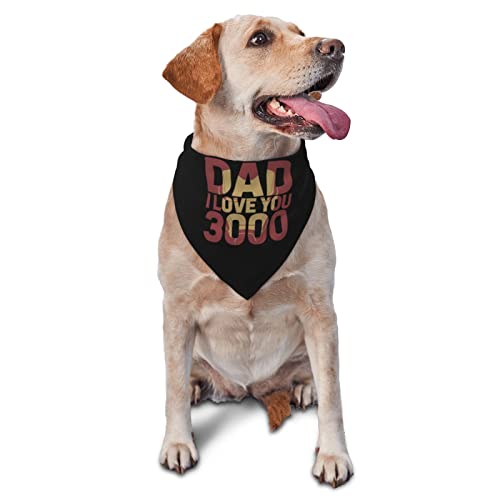 Happy I Love You Dad Frühlings-Hundehalstuch für Jungen, großes Welpen-Kopftuch, verstellbare weiche Dreiecks-Lätzchen, Zubehör für kleine, mittelgroße und große Hunde, Katzen, Weiß Happy I Love You Dad Frühlings-Hundehalstuch für Jungen, großes Welpen-Kopftuch, verstellbare weiche Dreiecks-Lätzchen, Zubehör für kleine, mittelgroße und große Hunde, Katzen, Weiß von AOOEDM