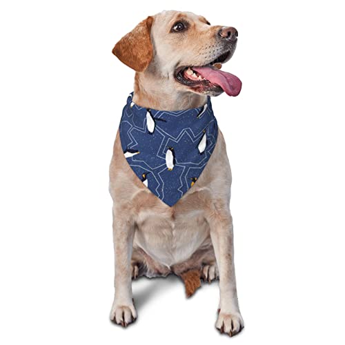 Hunde-Bandanas mit Pinguin-Muster, Haustier-Schal, dreieckiges Lätzchen, Katzen, verstellbares Kopftuch, Zubehör für kleine, mittelgroße und große Welpen Hunde-Bandanas mit Pinguin-Muster, Haustier-Schal, dreieckiges Lätzchen, Katzen, verstellbares Kopftuch, Zubehör für kleine, mittelgroße und große Welpen von AOOEDM