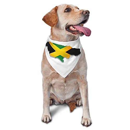 Hundehalstuch mit Jamaika-Flagge, jamaikanisches Frühlingsmuster, für Jungen, große Welpen, Kopftuch, verstellbar, weich, dreieckig, Lätzchen, Zubehör für kleine, mittelgroße und große Hunde, Katzen, Hundehalstuch mit Jamaika-Flagge, jamaikanisches Frühlingsmuster, für Jungen, große Welpen, Kopftuch, verstellbar, weich, dreieckig, Lätzchen, Zubehör für kleine, mittelgroße und große Hunde, Katzen, von AOOEDM