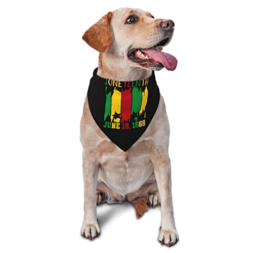 Juneteenth 19. Juni 1865 Juneteenth Freedom Day Frühlings-Hundehalstuch für Jungen, großes Welpen-Kopftuch, verstellbare, weiche Dreiecks-Lätzchen, Zubehör für kleine, mittelgroße und große Hunde, Ka Juneteenth 19. Juni 1865 Juneteenth Freedom Day Frühlings-Hundehalstuch für Jungen, großes Welpen-Kopftuch, verstellbare, weiche Dreiecks-Lätzchen, Zubehör für kleine, mittelgroße und große Hunde, Ka von AOOEDM