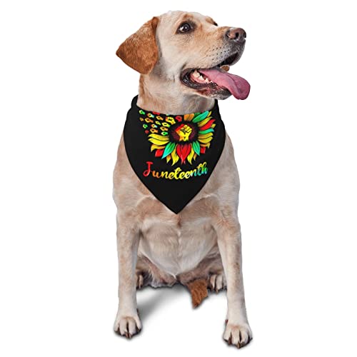 Juneteenth Free-Ish Since 1865 Spring Hunde-Bandanas für Jungen, groß, Welpen-Kopftuch, verstellbar, weich, dreieckig, Lätzchen, Zubehör für kleine, mittelgroße und große Hunde, Katzen, Weiß Juneteenth Free-Ish Since 1865 Spring Hunde-Bandanas für Jungen, groß, Welpen-Kopftuch, verstellbar, weich, dreieckig, Lätzchen, Zubehör für kleine, mittelgroße und große Hunde, Katzen, Weiß von AOOEDM