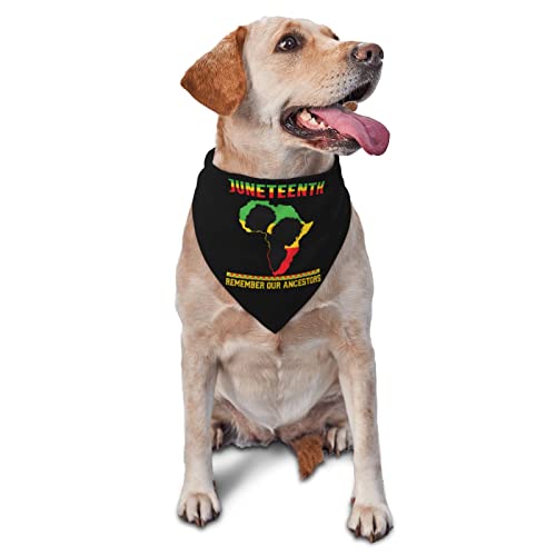 Juneteenth Hunde-Bandanas, Haustier-Schal, dreieckiges Lätzchen, für Jungen und Mädchen, verstellbares Kopftuch, Zubehör für kleine, mittelgroße und große Welpen Juneteenth Hunde-Bandanas, Haustier-Schal, dreieckiges Lätzchen, für Jungen und Mädchen, verstellbares Kopftuch, Zubehör für kleine, mittelgroße und große Welpen von AOOEDM