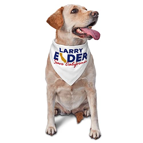 Larry Elder for Governor Frühlings-Hundehalstuch für Jungen, großes Welpen-Kopftuch, verstellbares, weiches Dreiecks-Lätzchen, Zubehör für kleine, mittelgroße und große Hunde, Katzen, Weiß Larry Elder for Governor Frühlings-Hundehalstuch für Jungen, großes Welpen-Kopftuch, verstellbares, weiches Dreiecks-Lätzchen, Zubehör für kleine, mittelgroße und große Hunde, Katzen, Weiß von AOOEDM