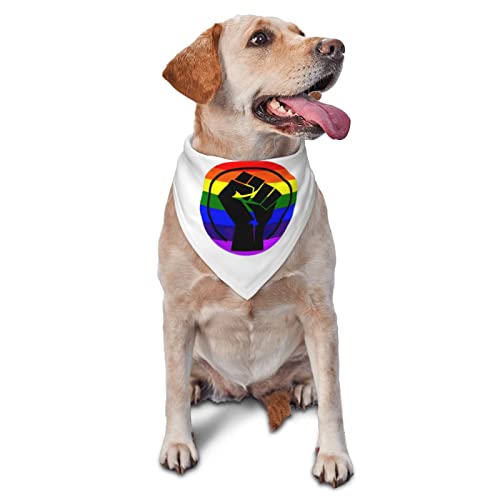Love is Love Black Lives Matter Frühlings-Hundehalstuch für Jungen, großes Welpen-Kopftuch, verstellbares, weiches Dreiecks-Lätzchen, Zubehör für kleine, mittelgroße und große Hunde und Katzen, weiß Love is Love Black Lives Matter Frühlings-Hundehalstuch für Jungen, großes Welpen-Kopftuch, verstellbares, weiches Dreiecks-Lätzchen, Zubehör für kleine, mittelgroße und große Hunde und Katzen, weiß von AOOEDM
