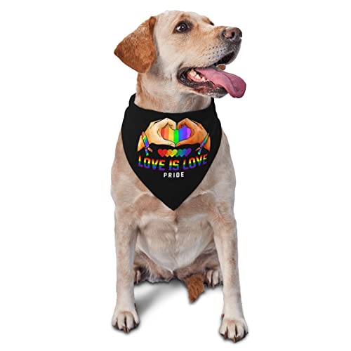 Love is Love Heart LGBT Pride Frühlings-Hundehalstuch für Jungen, großes Welpen-Kopftuch, verstellbares weiches Dreiecks-Lätzchen, Zubehör für kleine, mittelgroße und große Hunde, Katzen, Weiß Love is Love Heart LGBT Pride Frühlings-Hundehalstuch für Jungen, großes Welpen-Kopftuch, verstellbares weiches Dreiecks-Lätzchen, Zubehör für kleine, mittelgroße und große Hunde, Katzen, Weiß von AOOEDM