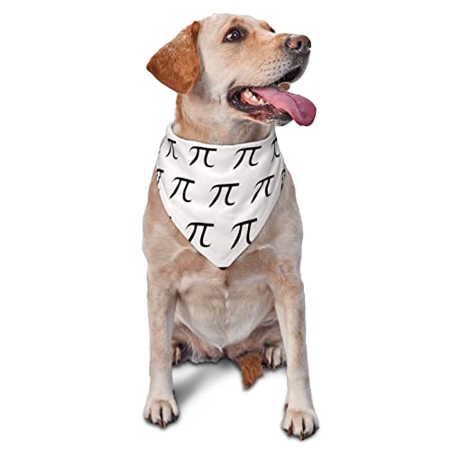 Lustiges mathematisches Happy Pi Day-Hundehalstuch, Haustier-Schal, dreieckiges Lätzchen, für Jungen und Mädchen, verstellbares Halstuch, Zubehör für kleine, mittelgroße und große Welpen von AOOEDM