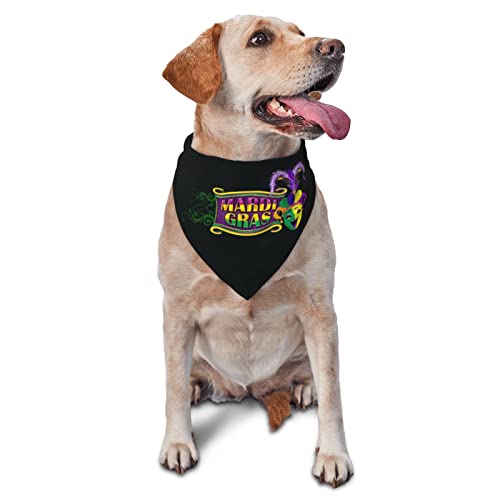 Mardi Gras 2023 Hunde-Bandanas, Haustier-Schal, dreieckiges Lätzchen, für Jungen und Mädchen, verstellbares Kopftuch, Zubehör für kleine, mittelgroße und große Welpen Mardi Gras 2023 Hunde-Bandanas, Haustier-Schal, dreieckiges Lätzchen, für Jungen und Mädchen, verstellbares Kopftuch, Zubehör für kleine, mittelgroße und große Welpen von AOOEDM