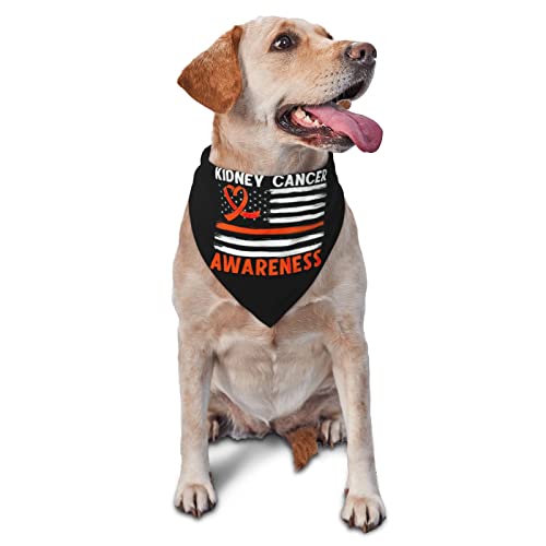 Nierenkrebs-Bewusstseinsfrühlings-Hundehalstuch für Jungen, großes Welpen-Kopftuch, verstellbares, weiches Dreiecks-Lätzchen, Zubehör für kleine, mittelgroße und große Hunde und Katzen, weiß Nierenkrebs-Bewusstseinsfrühlings-Hundehalstuch für Jungen, großes Welpen-Kopftuch, verstellbares, weiches Dreiecks-Lätzchen, Zubehör für kleine, mittelgroße und große Hunde und Katzen, weiß von AOOEDM