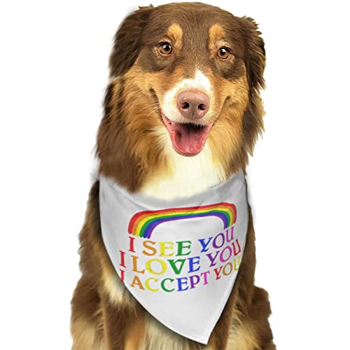 Pride Month LGBTQ Gay Pride Ally Spring Hundehalstücher für Jungen, große Haustierschals, verstellbare weiche Dreieckslätzchen, Zubehör für kleine, mittelgroße und große Welpenkatzen Pride Month LGBTQ Gay Pride Ally Spring Hundehalstücher für Jungen, große Haustierschals, verstellbare weiche Dreieckslätzchen, Zubehör für kleine, mittelgroße und große Welpenkatzen von AOOEDM