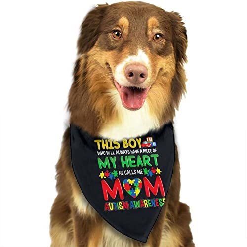 Proud Autism Mom Sommer-Hundehalstuch für Jungen, großes Welpen-Kopftuch, verstellbare weiche Dreiecks-Lätzchen, Zubehör für kleine, mittelgroße und große Welpenkatzen Proud Autism Mom Sommer-Hundehalstuch für Jungen, großes Welpen-Kopftuch, verstellbare weiche Dreiecks-Lätzchen, Zubehör für kleine, mittelgroße und große Welpenkatzen von AOOEDM