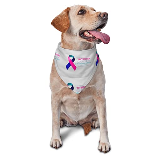 Schilddrüsenkrebs-Bewusstseinsmonat Sommer-Hundehalstuch für Mädchen, großes Haustier-Schal, verstellbares, weiches Dreiecks-Lätzchen, Zubehör für kleine, mittelgroße und große Hunde und Katzen Schilddrüsenkrebs-Bewusstseinsmonat Sommer-Hundehalstuch für Mädchen, großes Haustier-Schal, verstellbares, weiches Dreiecks-Lätzchen, Zubehör für kleine, mittelgroße und große Hunde und Katzen von AOOEDM