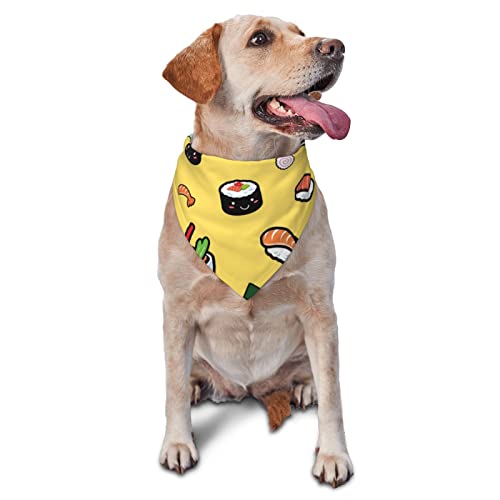 Sommer-Hundehalstuch mit Ramen-Nudelsuppen-Muster, für Mädchen, große Welpen-Kopftücher, verstellbare, weiche Dreiecks-Lätzchen, Zubehör für kleine, mittelgroße und große Hunde und Katzen Sommer-Hundehalstuch mit Ramen-Nudelsuppen-Muster, für Mädchen, große Welpen-Kopftücher, verstellbare, weiche Dreiecks-Lätzchen, Zubehör für kleine, mittelgroße und große Hunde und Katzen von AOOEDM