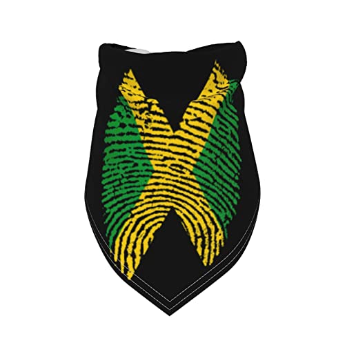 Sommer-Hundehalstuch mit jamaikanische Flagge, für Jungen, große Welpen, verstellbare, weiche Dreiecks-Lätzchen, Zubehör für kleine, mittelgroße und große Hunde und Katzen Sommer-Hundehalstuch mit jamaikanische Flagge, für Jungen, große Welpen, verstellbare, weiche Dreiecks-Lätzchen, Zubehör für kleine, mittelgroße und große Hunde und Katzen von AOOEDM