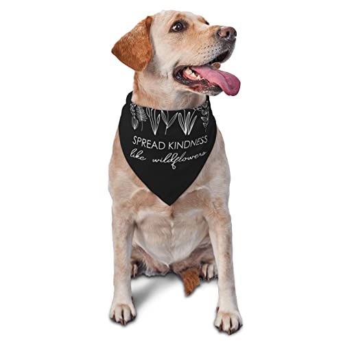 Spread Kindness Sommer-Hundehalstuch für Mädchen, großes Welpen-Kopftuch, verstellbares, weiches Dreiecks-Lätzchen, Zubehör für kleine, mittelgroße und große Welpen und Katzen Spread Kindness Sommer-Hundehalstuch für Mädchen, großes Welpen-Kopftuch, verstellbares, weiches Dreiecks-Lätzchen, Zubehör für kleine, mittelgroße und große Welpen und Katzen von AOOEDM