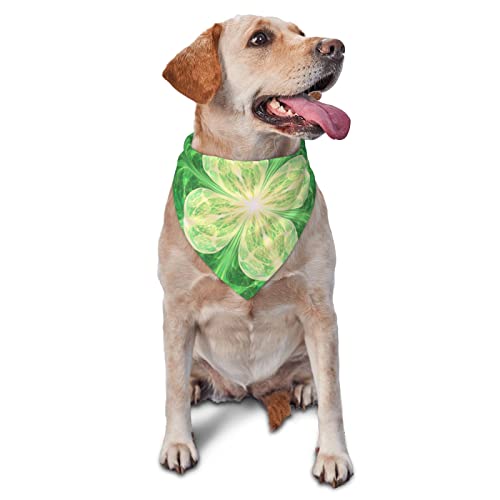 St. Patricks Day Hunde-Bandanas, Haustier-Schal, dreieckiges Lätzchen, für Jungen und Mädchen, verstellbares Kopftuch, Zubehör für kleine, mittelgroße und große Welpen von AOOEDM