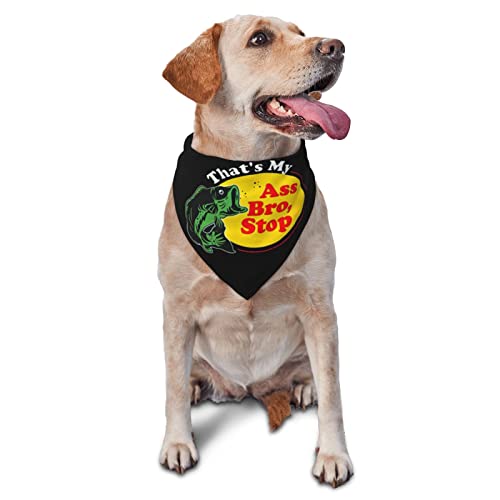 That's My Ass Bro Stop Fishing Frühlings-Hundehalstuch für Jungen, großes Welpen-Kopftuch, verstellbares, weiches Dreiecks-Lätzchen, Zubehör für kleine, mittelgroße und große Hunde, Katzen, Weiß That's My Ass Bro Stop Fishing Frühlings-Hundehalstuch für Jungen, großes Welpen-Kopftuch, verstellbares, weiches Dreiecks-Lätzchen, Zubehör für kleine, mittelgroße und große Hunde, Katzen, Weiß von AOOEDM