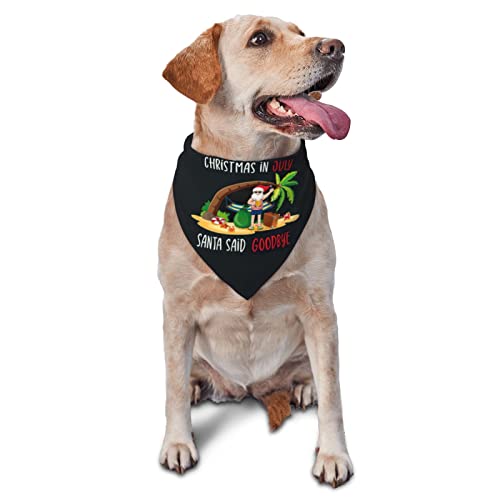 Weihnachten im Juli Frühlings-Hundehalstuch für Jungen, großes Welpen-Kopftuch, verstellbare weiche Dreiecks-Lätzchen, Zubehör für kleine, mittelgroße und große Hunde, Katzen, Weiß Weihnachten im Juli Frühlings-Hundehalstuch für Jungen, großes Welpen-Kopftuch, verstellbare weiche Dreiecks-Lätzchen, Zubehör für kleine, mittelgroße und große Hunde, Katzen, Weiß von AOOEDM