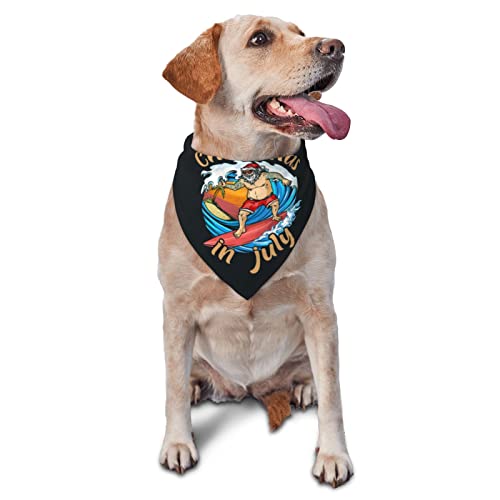 Weihnachten im Juli Frühlings-Hundehalstuch für Jungen, großes Welpen-Kopftuch, verstellbare weiche Dreiecks-Lätzchen, Zubehör für kleine, mittelgroße und große Hunde, Katzen, Weiß Weihnachten im Juli Frühlings-Hundehalstuch für Jungen, großes Welpen-Kopftuch, verstellbare weiche Dreiecks-Lätzchen, Zubehör für kleine, mittelgroße und große Hunde, Katzen, Weiß von AOOEDM