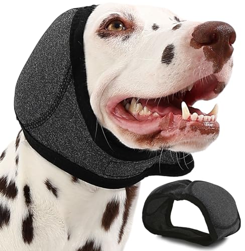 AOOLMOL Hunde-Ohrenschützer für Hämatome, Baden, Trocknen, Schwimmen und Lärmangstlinderung, elastischer, wasserdichter Gehörschutz mit beruhigendem Kapuzen-Design für die Fellpflege AOOLMOL Hunde-Ohrenschützer für Hämatome, Baden, Trocknen, Schwimmen und Lärmangstlinderung, elastischer, wasserdichter Gehörschutz mit beruhigendem Kapuzen-Design für die Fellpflege von AOOLMOL